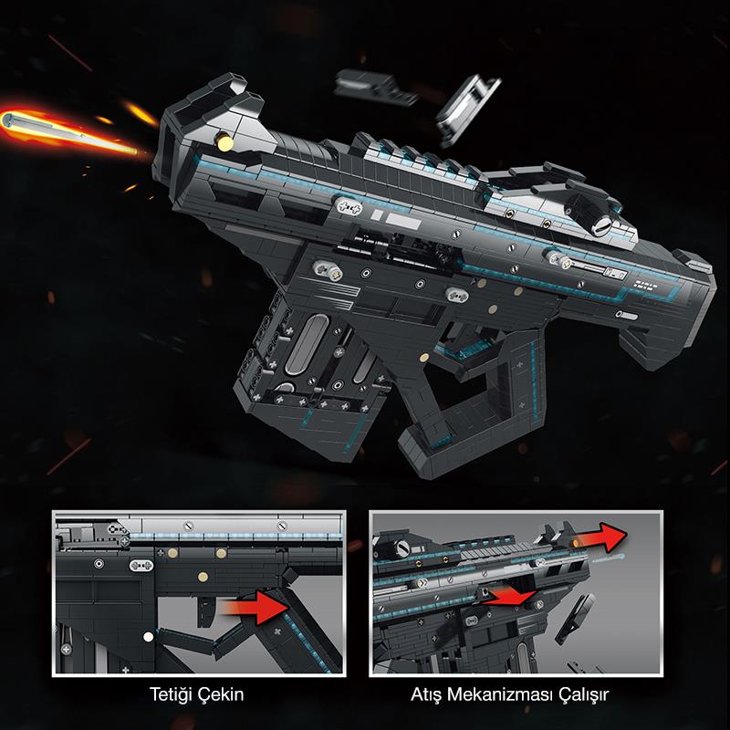 Reobrix Ejection Bursting Gun 77007 Brick Yapım Seti