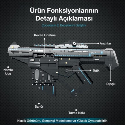 Reobrix Ejection Bursting Gun 77007 Brick Yapım Seti - Thumbnail