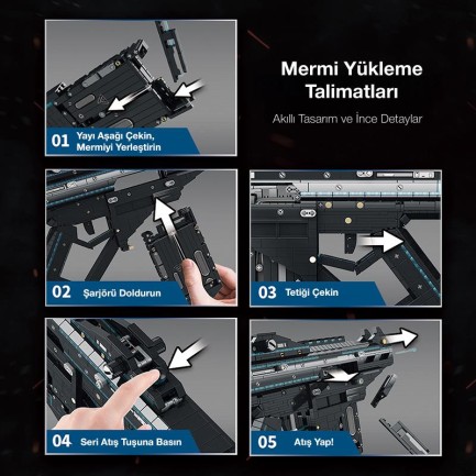 Reobrix Ejection Bursting Gun 77007 Brick Yapım Seti - Thumbnail