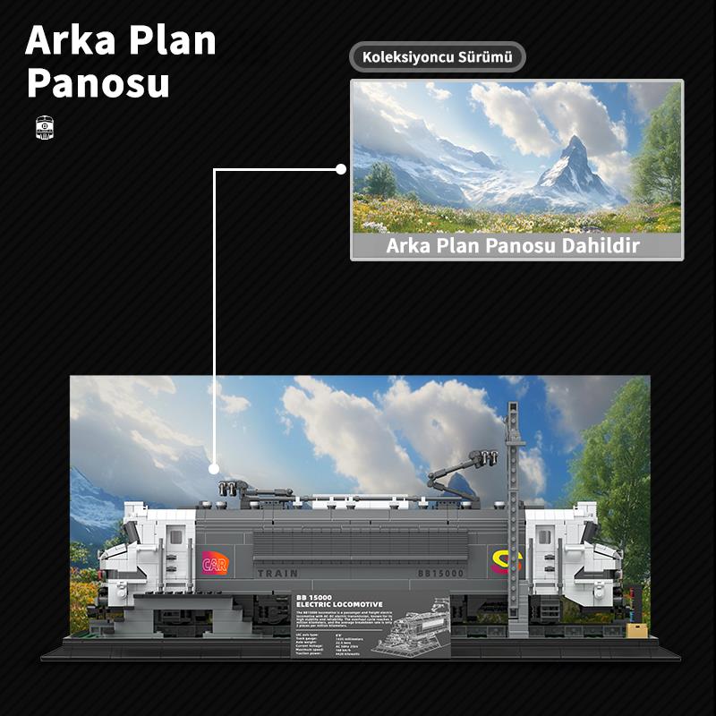 Reobrix Electric Locomotive BB 15000 66803 Brick Yapım Seti