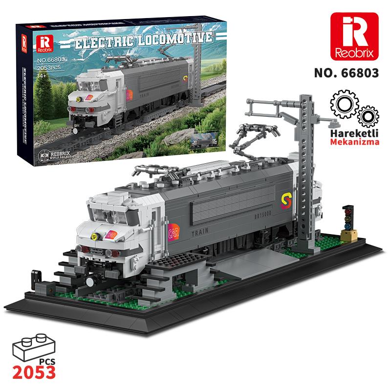 Reobrix Technic 66803 BB15000 Lokomotif Tren (Electric Locomotive) Yaratıcı Yapı Blok Seti Building Blocks - 2053 Parça