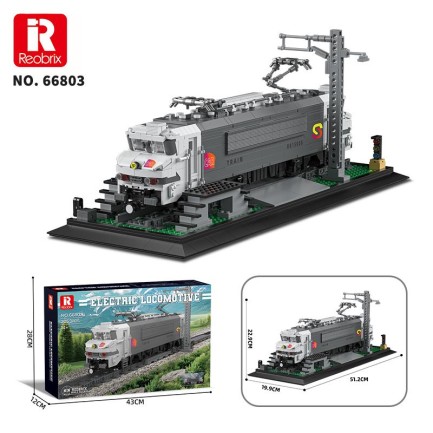 Reobrix Technic 66803 BB15000 Lokomotif Tren (Electric Locomotive) Yaratıcı Yapı Blok Seti Building Blocks - 2053 Parça - Thumbnail