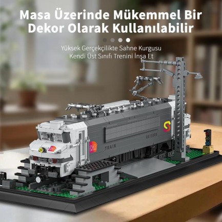 Reobrix Technic 66803 BB15000 Lokomotif Tren (Electric Locomotive) Yaratıcı Yapı Blok Seti Building Blocks - 2053 Parça - Thumbnail