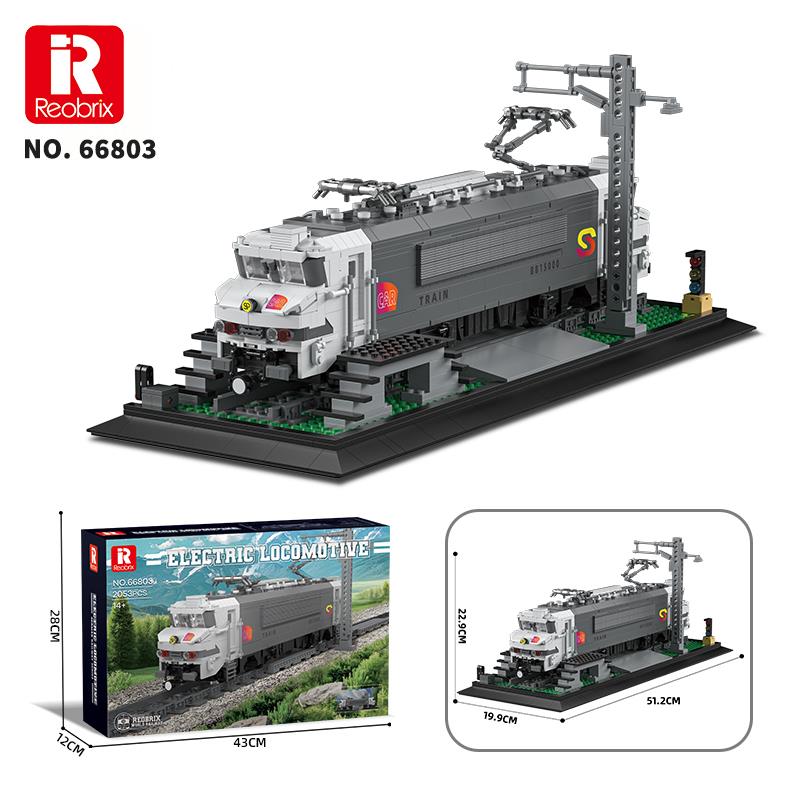 Reobrix Technic 66803 BB15000 Lokomotif Tren (Electric Locomotive) Yaratıcı Yapı Blok Seti Building Blocks - 2053 Parça