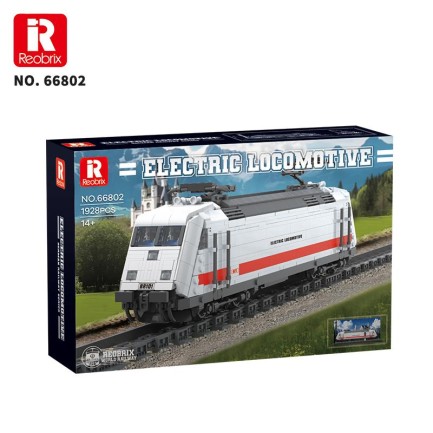 Reobrix Technic 66802 Lokomotif Tren BR101 (Electric Locomotive) Yaratıcı Yapı Blok Seti Building Blocks - 1928 Parça - Thumbnail