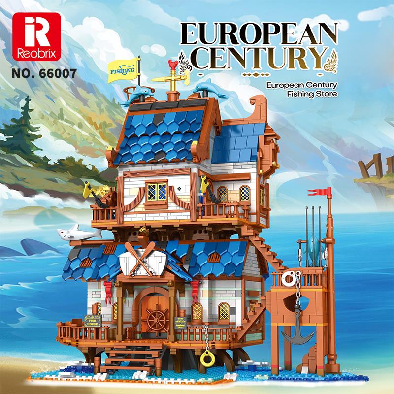 Reobrix Technic 66007 Balıkçı Evi Yaratıcı Yapı Blok Seti Building Blocks (Fishing Store)-2450 Parça