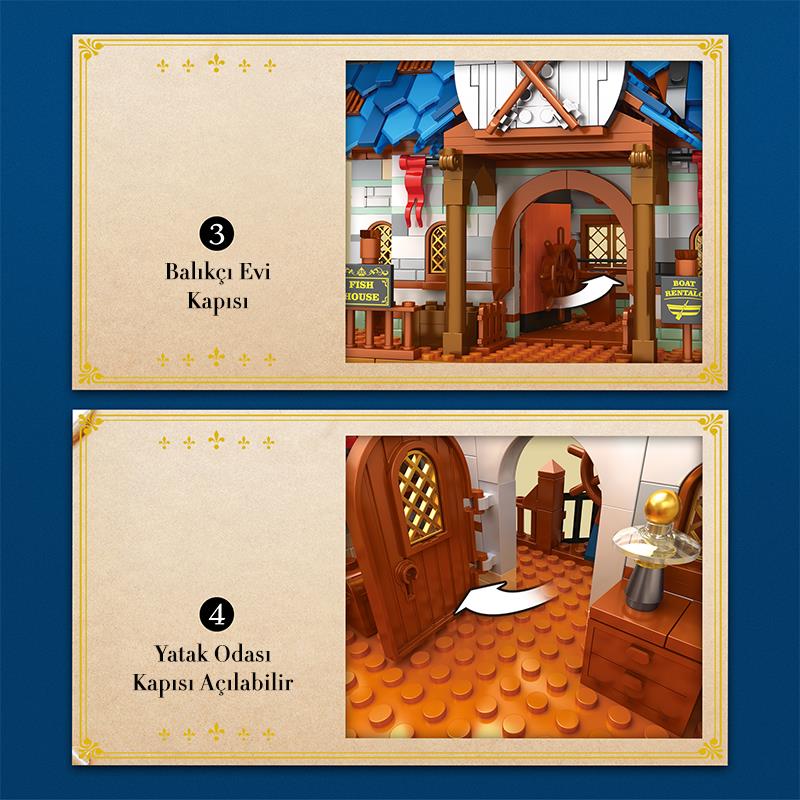 Reobrix Technic 66007 Balıkçı Evi Yaratıcı Yapı Blok Seti Building Blocks (Fishing Store)-2450 Parça