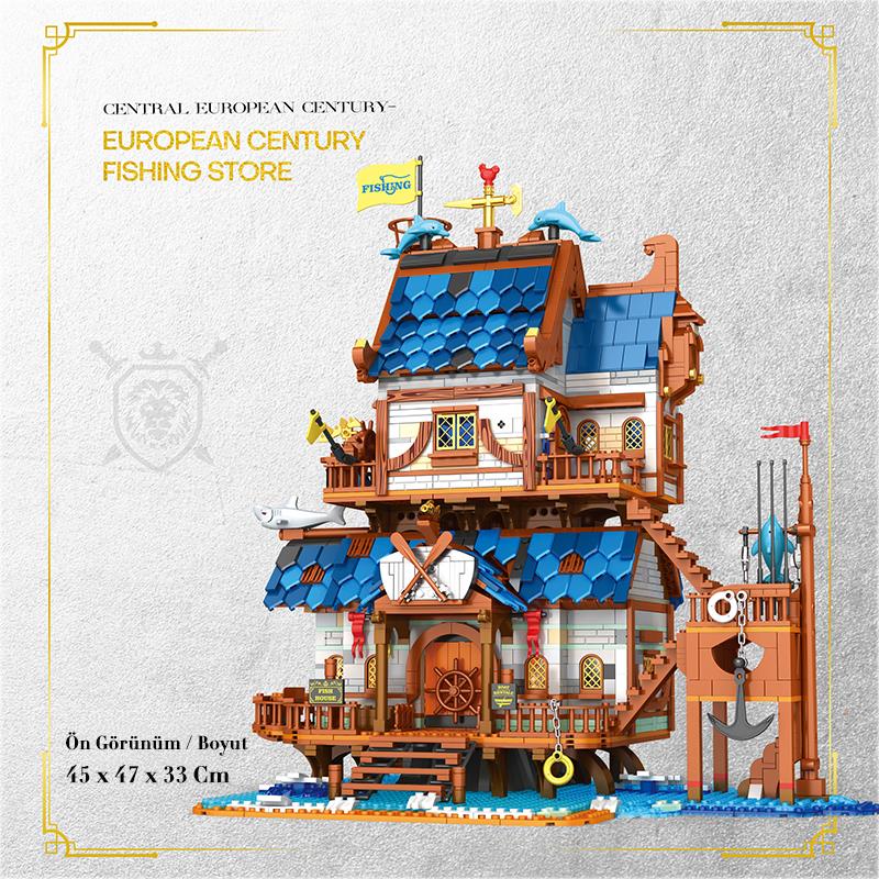 Reobrix Technic 66007 Balıkçı Evi Yaratıcı Yapı Blok Seti Building Blocks (Fishing Store)-2450 Parça