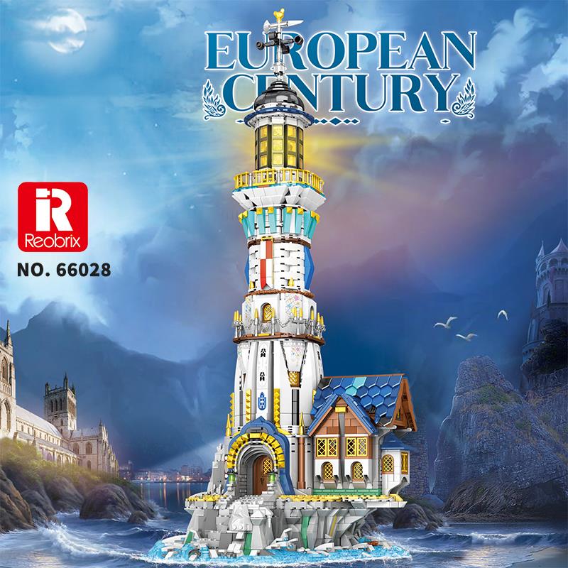 Reobrix 66028 Deniz Feneri Yaratıcı Yapı Blok Seti Building Blocks (European Century:Lighthouse) - 2966 Parça