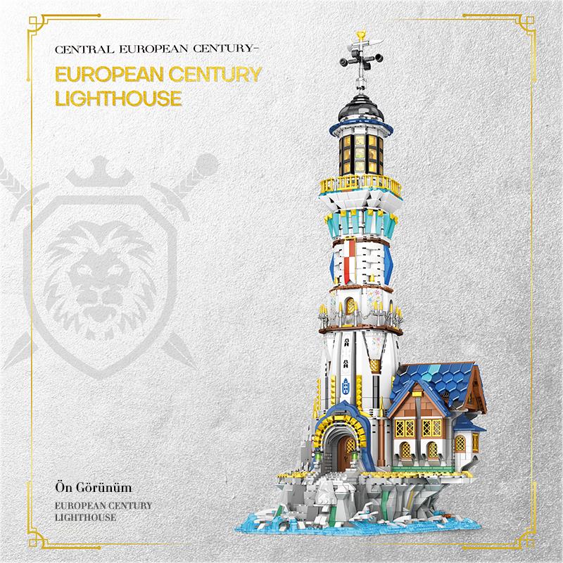 Reobrix 66028 Deniz Feneri Yaratıcı Yapı Blok Seti Building Blocks (European Century:Lighthouse) - 2966 Parça