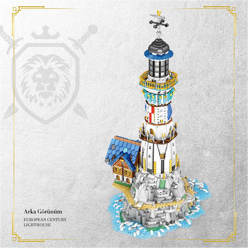 Reobrix 66028 Deniz Feneri Yaratıcı Yapı Blok Seti Building Blocks (European Century:Lighthouse) - 2966 Parça