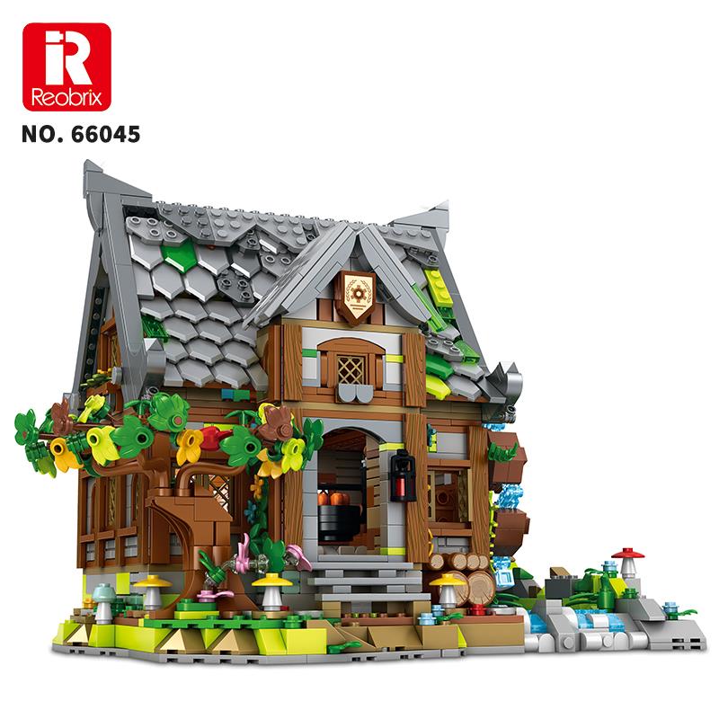 Reobrix 66045 Değirmen Evi Yaratıcı Yapı Blok Seti Building Blocks (Europen Century Mill House)- 1873 Parça