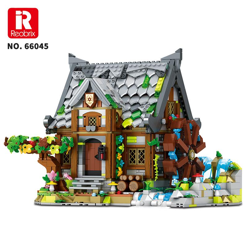 Reobrix 66045 Değirmen Evi Yaratıcı Yapı Blok Seti Building Blocks (Europen Century Mill House)- 1873 Parça