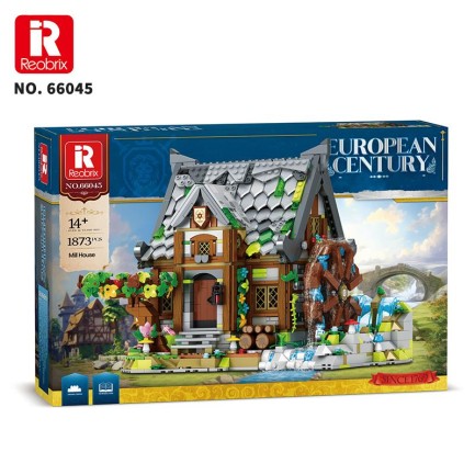 Reobrix 66045 Değirmen Evi Yaratıcı Yapı Blok Seti Building Blocks (Europen Century Mill House)- 1873 Parça - Thumbnail