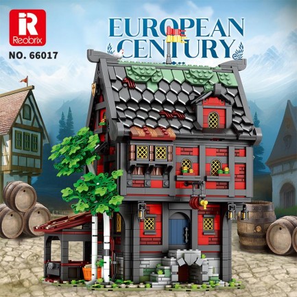 Reobrix 66017 Haçlı Hanı Yaratıcı Yapı Blok Seti Building Block (Medieval Tavern The Crusader's Inn)- 2953 Parça - Thumbnail