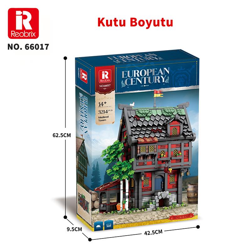 Reobrix 66017 Haçlı Hanı Yaratıcı Yapı Blok Seti Building Block (Medieval Tavern The Crusader's Inn)- 2953 Parça