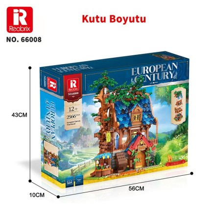Reobrix 66008 Ağaç Evi Yaratıcı Yapı Blok Seti Building Blocks (Tree House)- 2566 Parça - Thumbnail