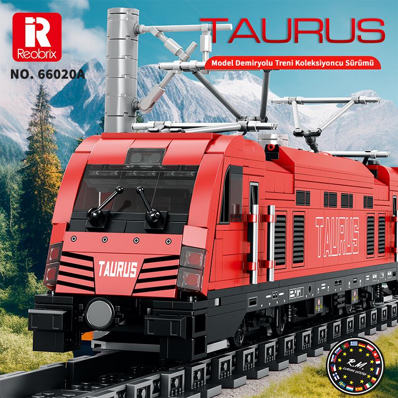Reobrix Technic 66020 Avrupa Elektrikli Yolcu Treni (Taurus European Electric Passenger Train) Yapı Blok Seti Building Blocks - 1939 Parça