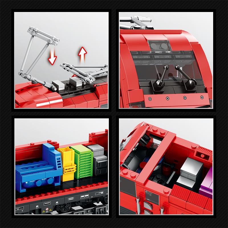 Reobrix Technic 66020 Avrupa Elektrikli Yolcu Treni (Taurus European Electric Passenger Train) Yapı Blok Seti Building Blocks - 1939 Parça