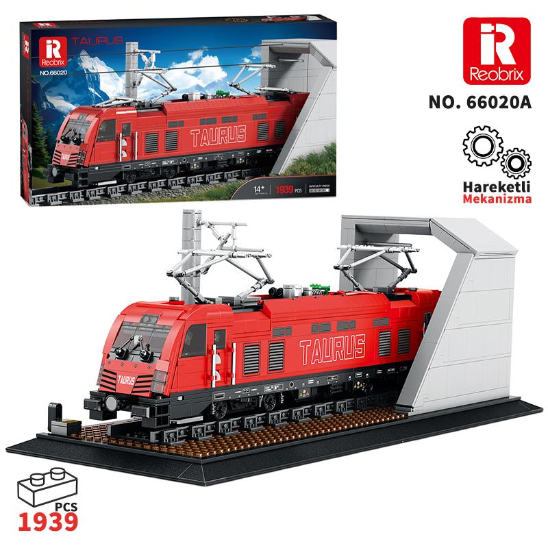 Reobrix Technic 66020 Avrupa Elektrikli Yolcu Treni (Taurus European Electric Passenger Train) Yapı Blok Seti Building Blocks - 1939 Parça