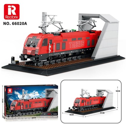 Reobrix Technic 66020 Avrupa Elektrikli Yolcu Treni (Taurus European Electric Passenger Train) Yapı Blok Seti Building Blocks - 1939 Parça - Thumbnail