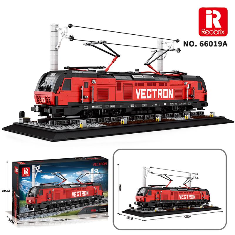 Reobrix Technic 66019 Yolcu Treni Vectron (European Electric Passenger Train) Yaratıcı Yapı Blok Seti Building Blocks - 1757 Parça