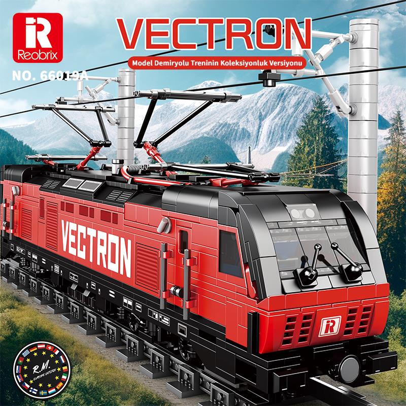 Reobrix Technic 66019 Yolcu Treni Vectron (European Electric Passenger Train) Yaratıcı Yapı Blok Seti Building Blocks - 1757 Parça
