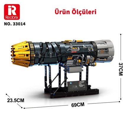 Reobrix Fighter Engine 33014 Brick Yapım Seti - Thumbnail