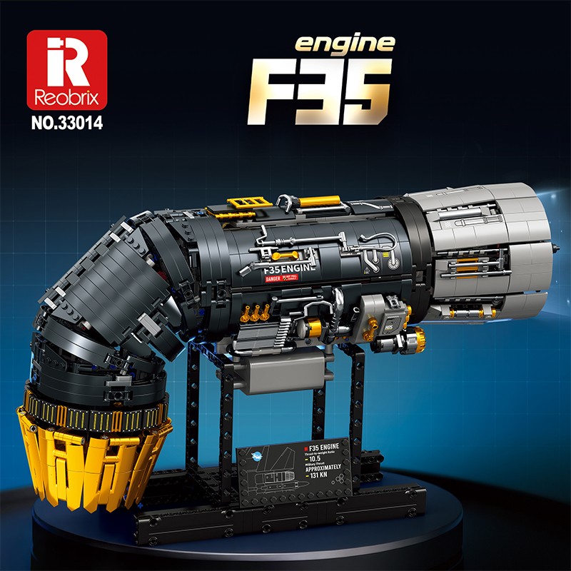 Reobrix Fighter Engine 33014 Brick Yapım Seti