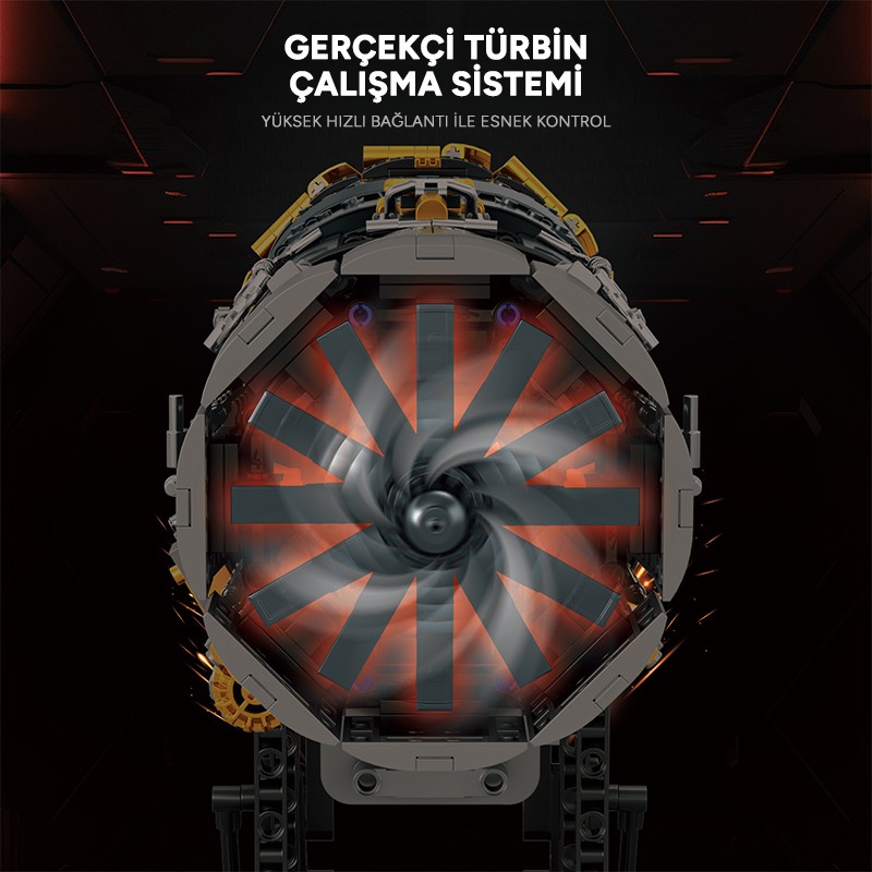 Reobrix Fighter Engine 33014 Brick Yapım Seti