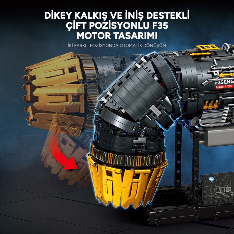 Reobrix Fighter Engine 33014 Brick Yapım Seti