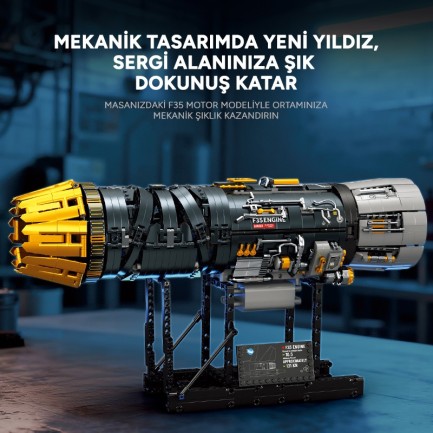 Reobrix Fighter Engine 33014 Brick Yapım Seti - Thumbnail