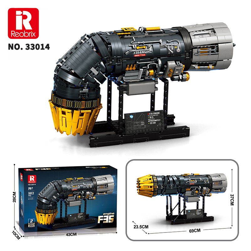 Reobrix Fighter Engine 33014 Brick Yapım Seti