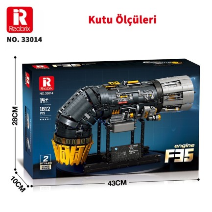 Reobrix Fighter Engine 33014 Brick Yapım Seti - Thumbnail