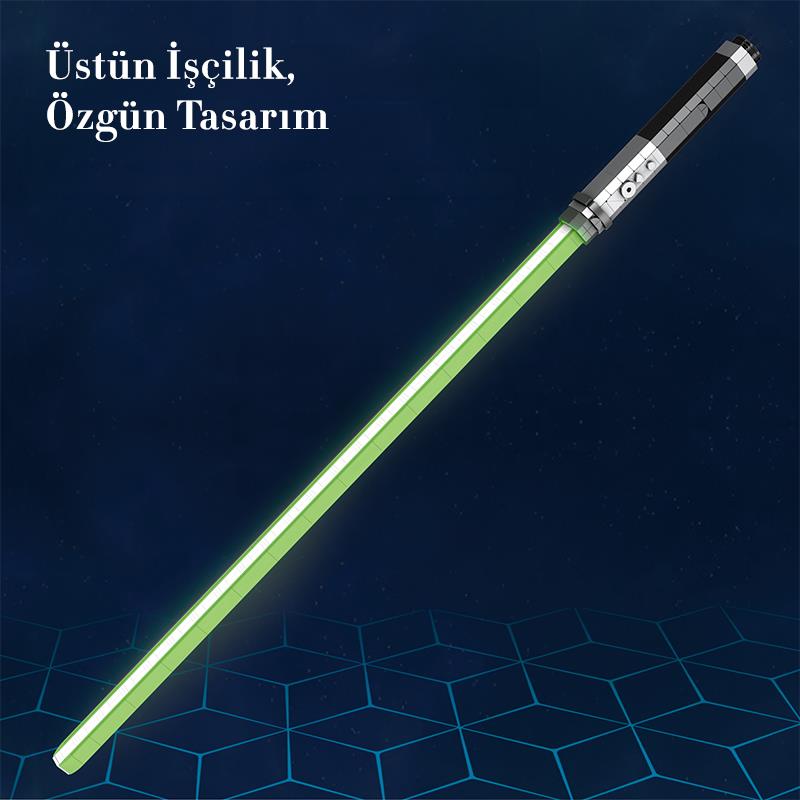Reobrix 99011 Işın Kılıcı Yeşil Yaratıcı Yapı Blok Seti Building Blocks (Lightsaber) - 578 Parça