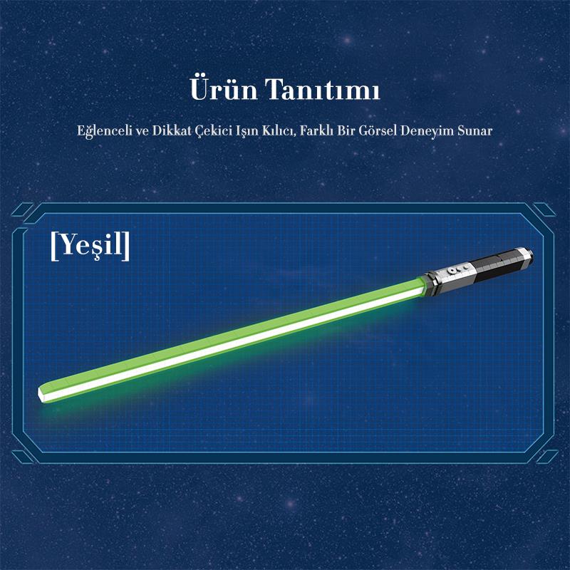 Reobrix 99011 Işın Kılıcı Yeşil Yaratıcı Yapı Blok Seti Building Blocks (Lightsaber) - 578 Parça
