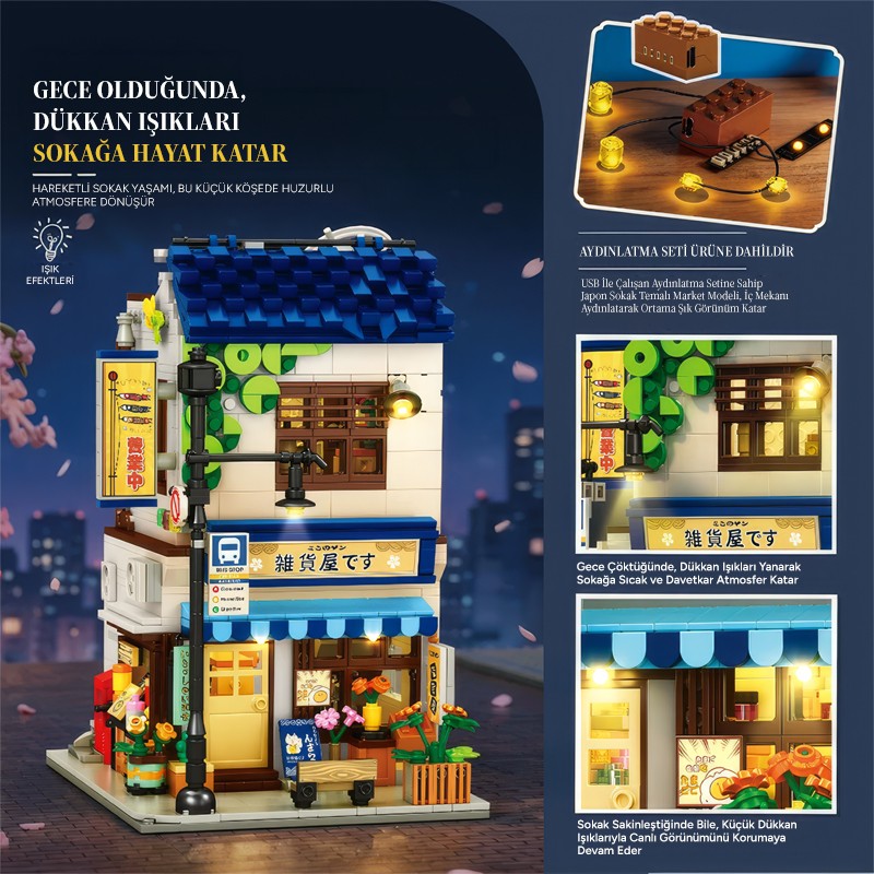 Reobrix Grocery Store 66504 Brick Yapım Seti