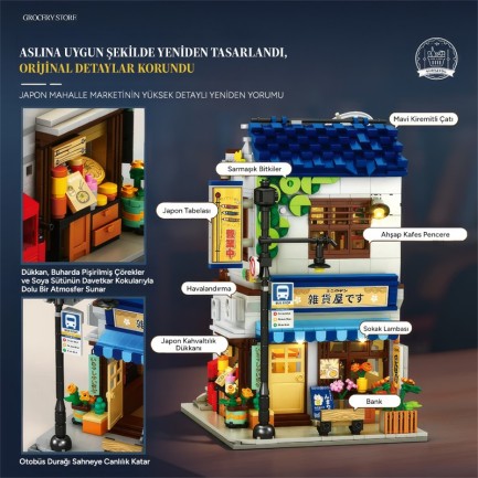 Reobrix Grocery Store 66504 Brick Yapım Seti - Thumbnail