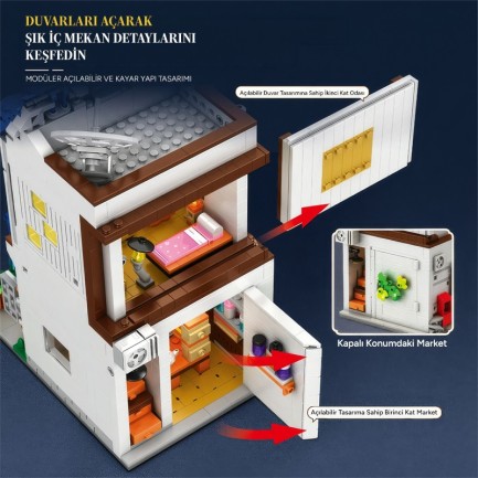 Reobrix Grocery Store 66504 Brick Yapım Seti - Thumbnail