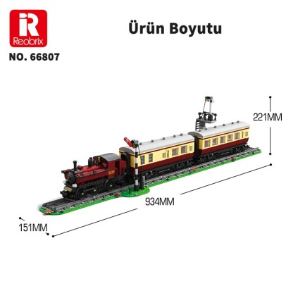 Reobrix GWR 5700 Class Steam Locomotive 66807 Brick Yapım Seti - Thumbnail