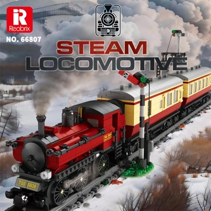 Reobrix GWR 5700 Class Steam Locomotive 66807 Brick Yapım Seti - Thumbnail