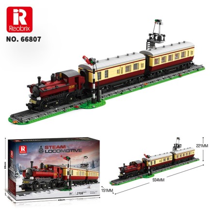 Reobrix GWR 5700 Class Steam Locomotive 66807 Brick Yapım Seti - Thumbnail