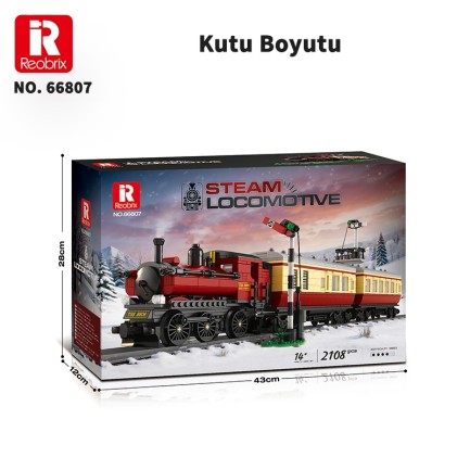 Reobrix GWR 5700 Class Steam Locomotive 66807 Brick Yapım Seti - Thumbnail