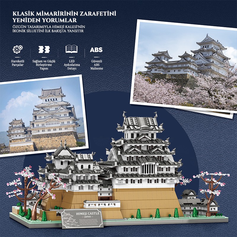 Reobrix Himeji Castle 55017 Brick Yapım Seti