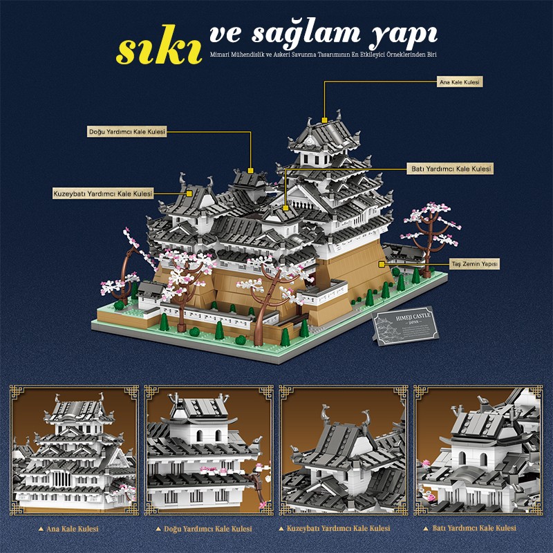 Reobrix Himeji Castle 55017 Brick Yapım Seti