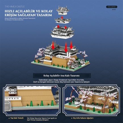 Reobrix Himeji Castle 55017 Brick Yapım Seti - Thumbnail