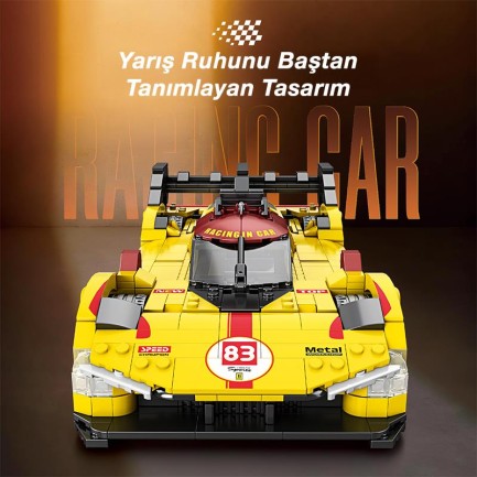 Reobrix Technic 11042 Ferrari 499P Araba Yaratıcı Yapı Blok Seti Building Blocks - 1370 Parça - Thumbnail