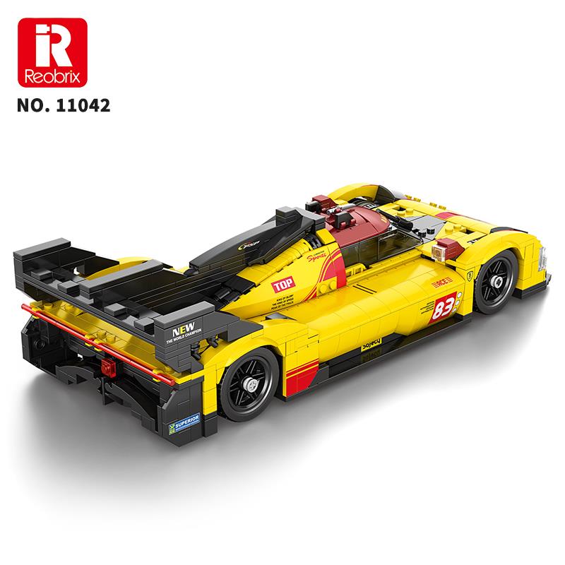 Reobrix Technic 11042 Ferrari 499P Araba Yaratıcı Yapı Blok Seti Building Blocks - 1370 Parça