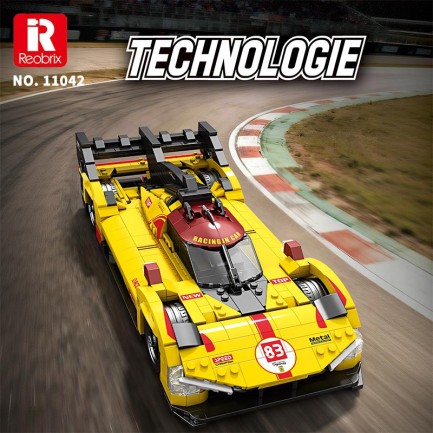 Reobrix Technic 11042 Ferrari 499P Araba Yaratıcı Yapı Blok Seti Building Blocks - 1370 Parça - Thumbnail