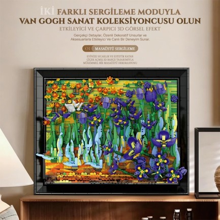 Reobrix Irises Wall Art 66701 Brick Yapım Seti - Thumbnail